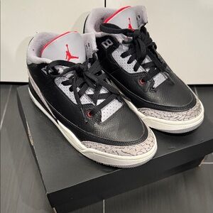 Jordan Kids Black and White Sneakers